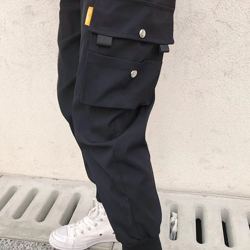 High-Waist Women's Joggers with Side Pockets - Comfortable Loose Fit for Everyday Wear