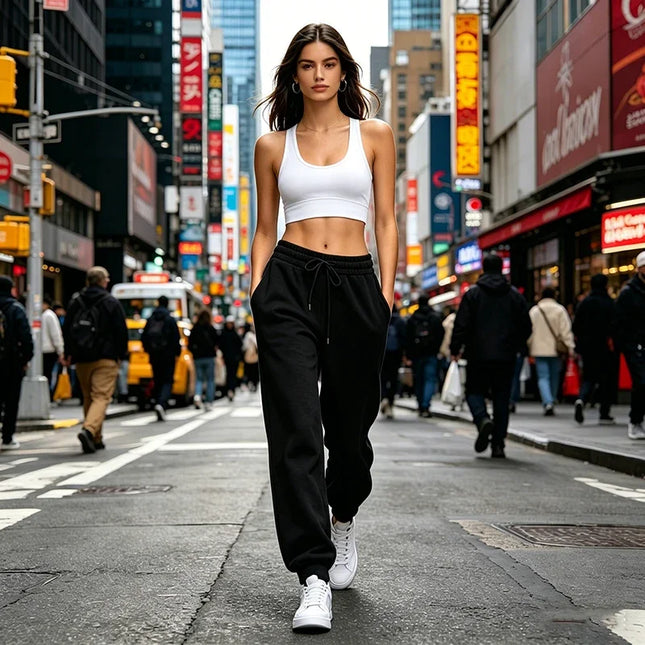Women's Casual Sweatpants with Elastic Waist