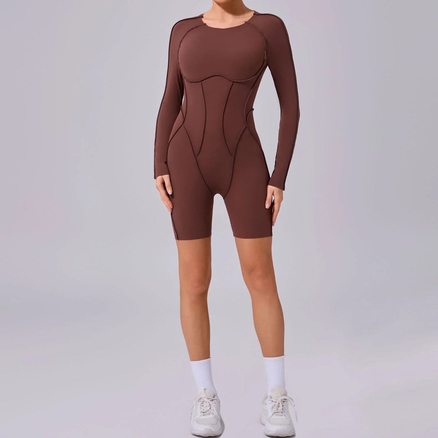 Women's Short Sports Jumpsuit - Gym & Workout Jumpsuit for Women
