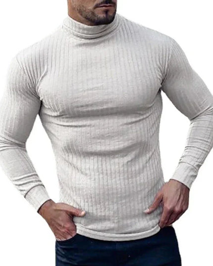 Men's Slim Fit Turtleneck Sweater – Thin Knit, Lightweight Men's Sweater
