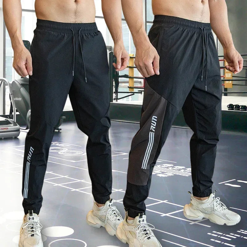 Men's Sweatpants with Elastic Waist, Zipper Pockets