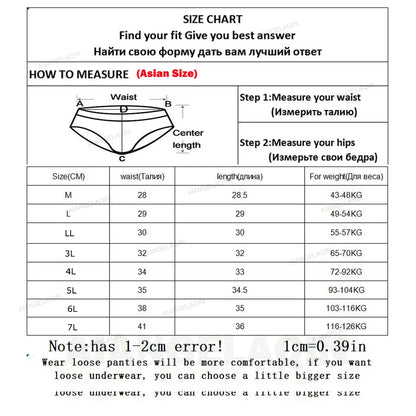 3-Pack Women's Plus Size High-Waist Cotton Breathable Briefs