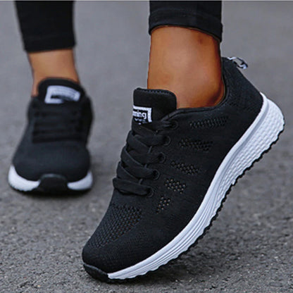 Womens Lightweight  Athletic Sneakers - Breathable Material-Various Colors