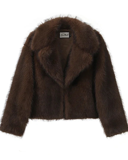 Women's Luxury Faux Fur Coat