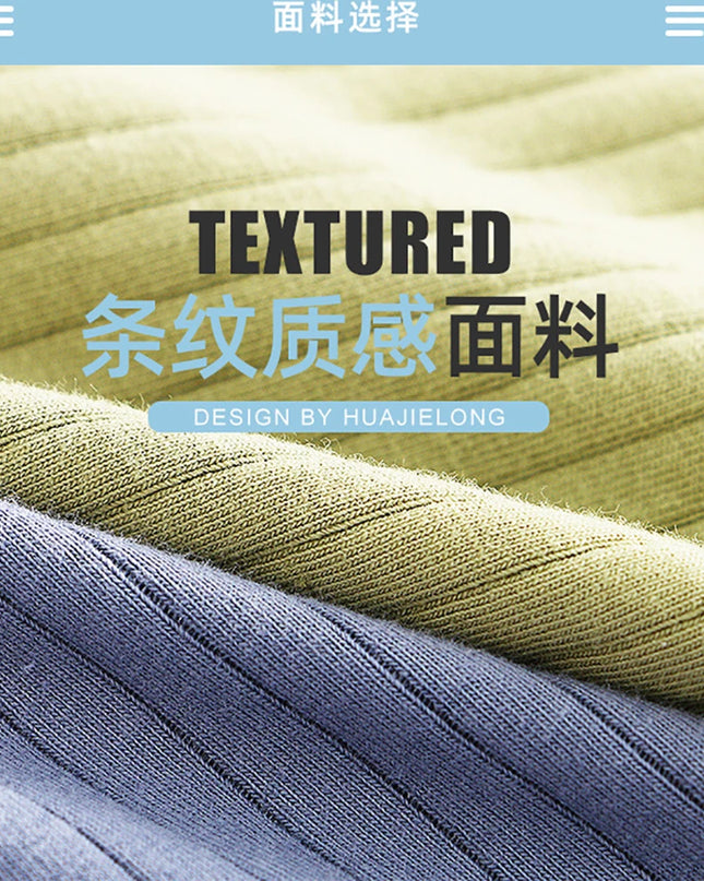 3-Pack Solid Striped Boxers for Men - 100% Cotton, Mesh Panels, High Elastic Waist