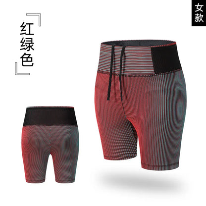 Men And Women's Quick-Dry Compression Running Shorts with Inner Liner and Mesh Waist Pocket