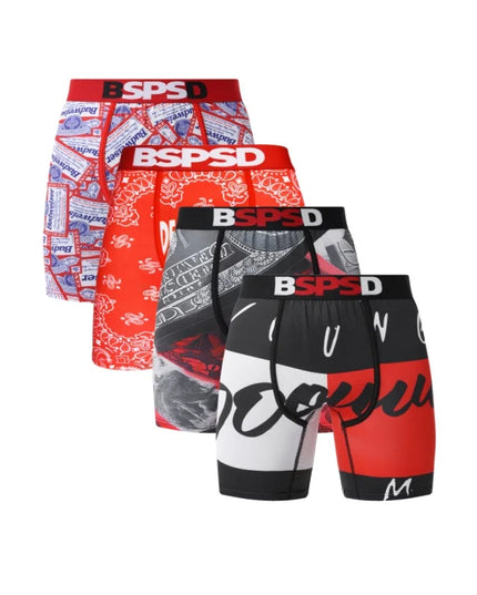 BPSD 4-Pack Men's Breathable Boxer Briefs