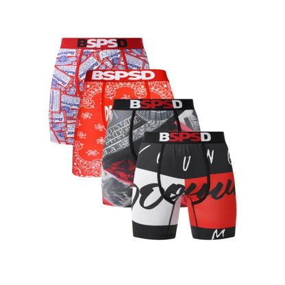 BPSD 4-Pack Men's Breathable Boxer Briefs