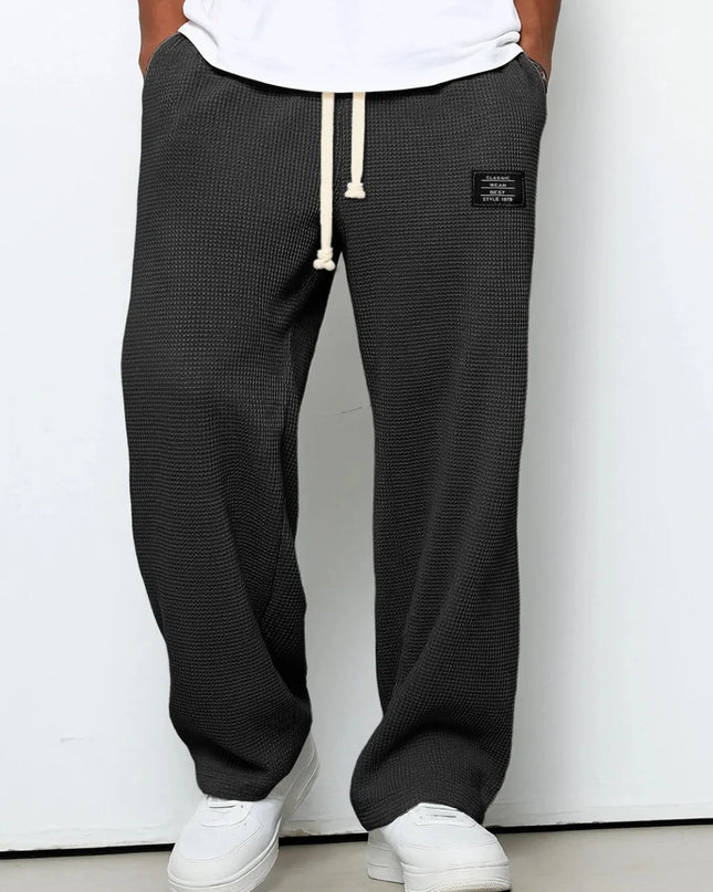 Men's Loose-Fit Wide-Leg Casual Sweatpants