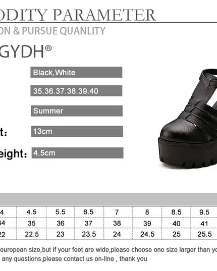 Women's  Closed-Toe Block Heeled Sandals with Ankle Buckle Strap