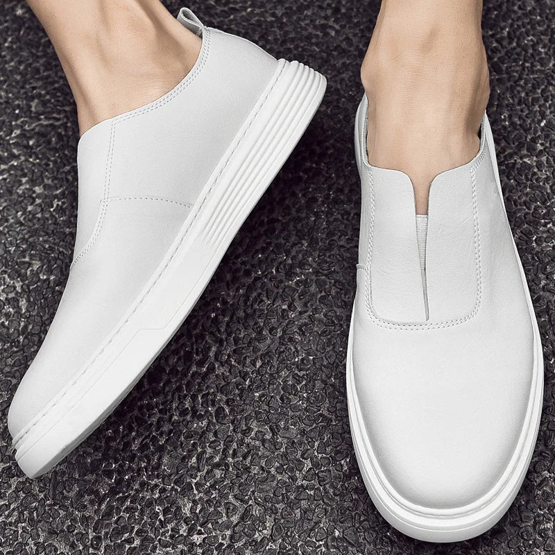eather Casual Slip-On Shoes for Men