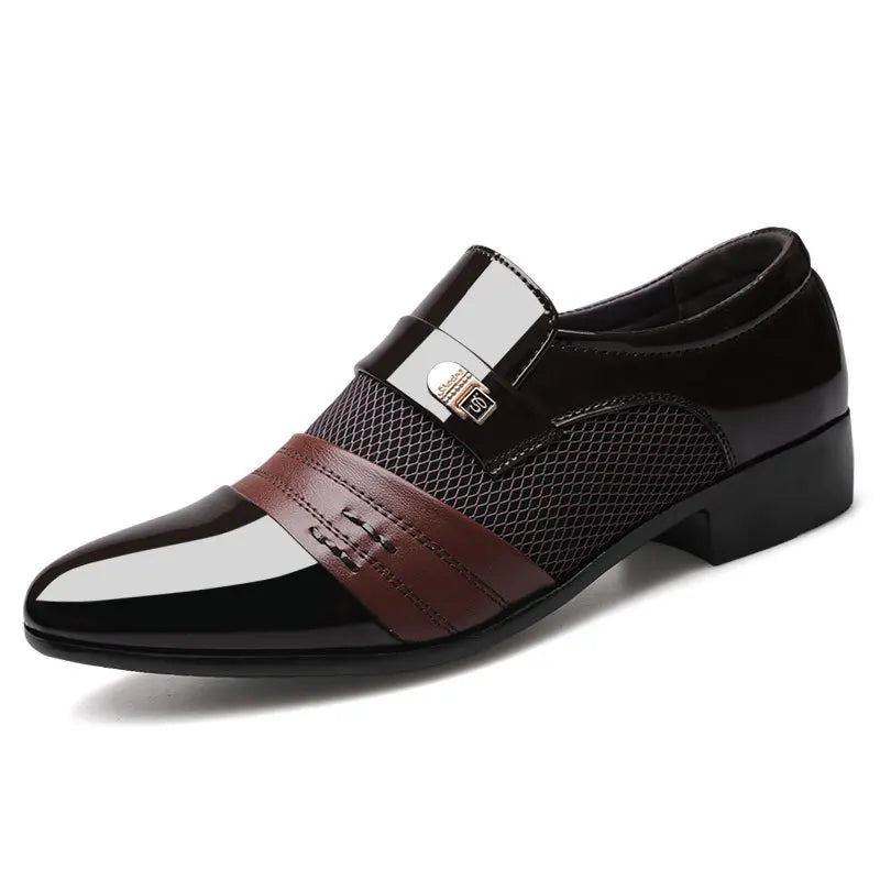 Men's Slip-On Oxford Shoes - Faux Leather Loafers for Men