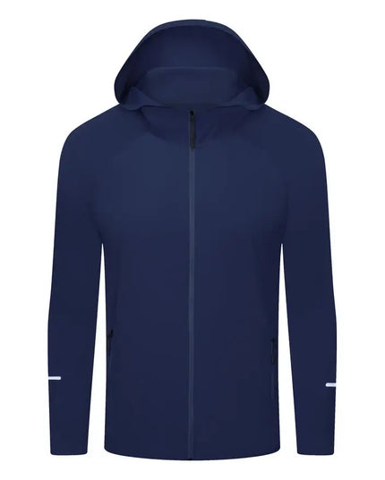 Men's Lightweight Quick-Dry Breathable Hooded Running Jacket