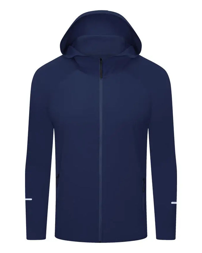 Men's Lightweight Quick-Dry Breathable Hooded Running Jacket