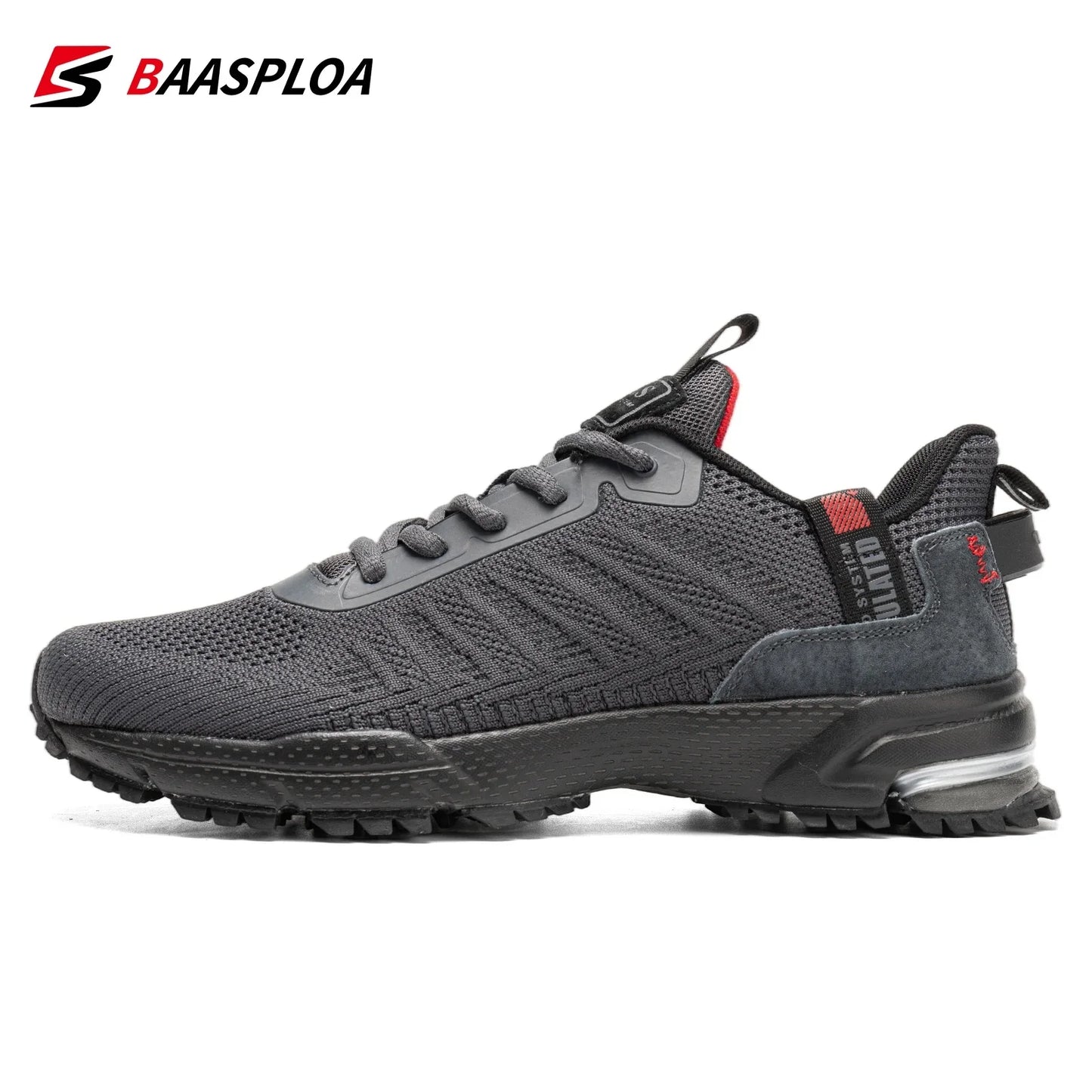Baasploa Men's Lightweight Sneakers - Breathable, Non-Slip Designer Shoes