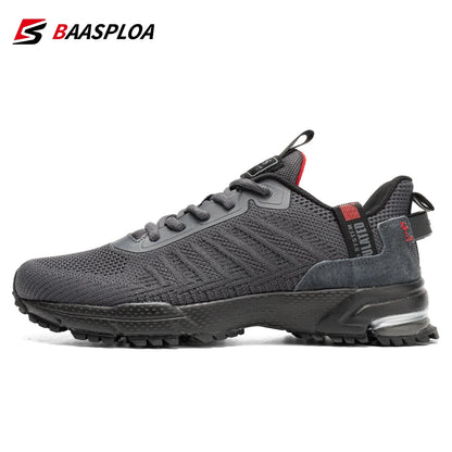 Baasploa Men's Lightweight Sneakers - Breathable, Non-Slip Designer Shoes