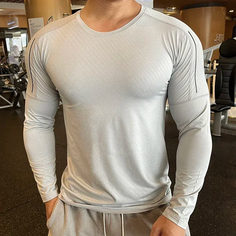 Men's Quick-Drying, Breathable Compression Gym Sweater