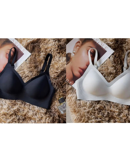 Seamless Push-Up Bra with Soft Support – Thin & Compact Design