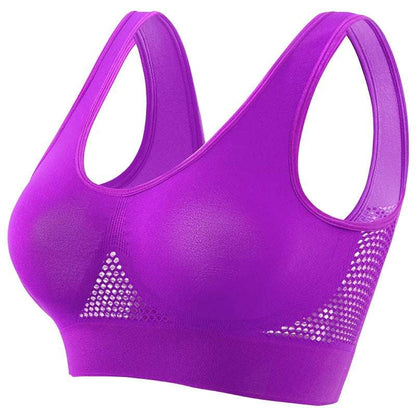 Women's Breathable Sports Bra with Soft Push-Up Support