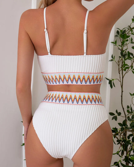 Women's Stylish Padded Bikini Set - Sleeveless Two Piece Swimsuit