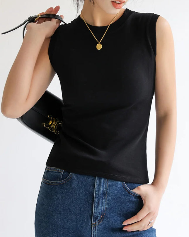 Women's Camisole Vest with Round Neck – Comfortable & Stylish Women's Tank Top