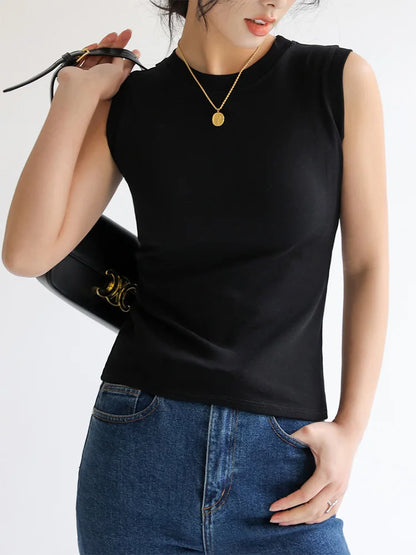 Women's Camisole Vest with Round Neck – Comfortable & Stylish Women's Tank Top