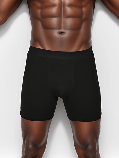 10-Pack Men’s Cotton Mid-Long Boxer Shorts – Comfortable & Breathable Underwear for Men