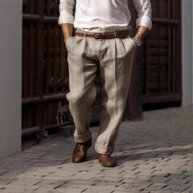 Men's Straight Pants Casual Loose Pants