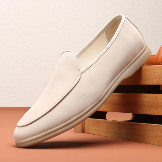 Men's Suede Loafers - Casual Faux Leather Slip-On Shoes for Men - Stylish & Comfortable Footwear