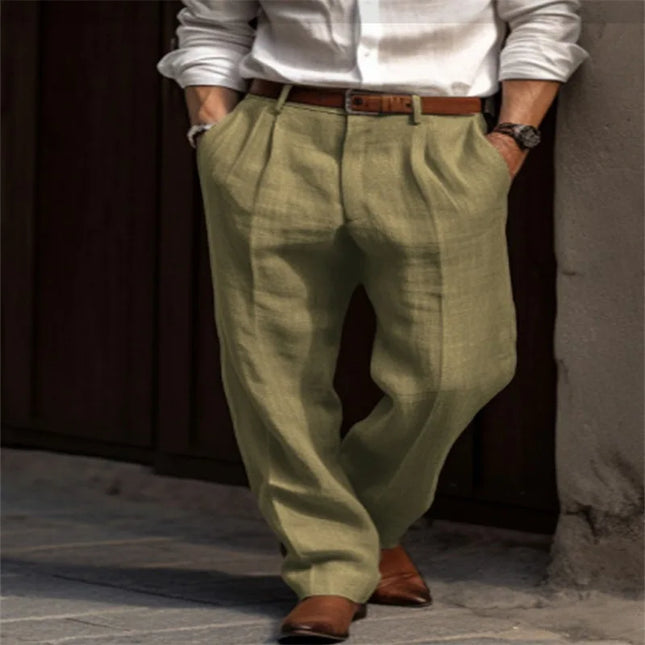 Men's Straight Pants Casual Loose Pants