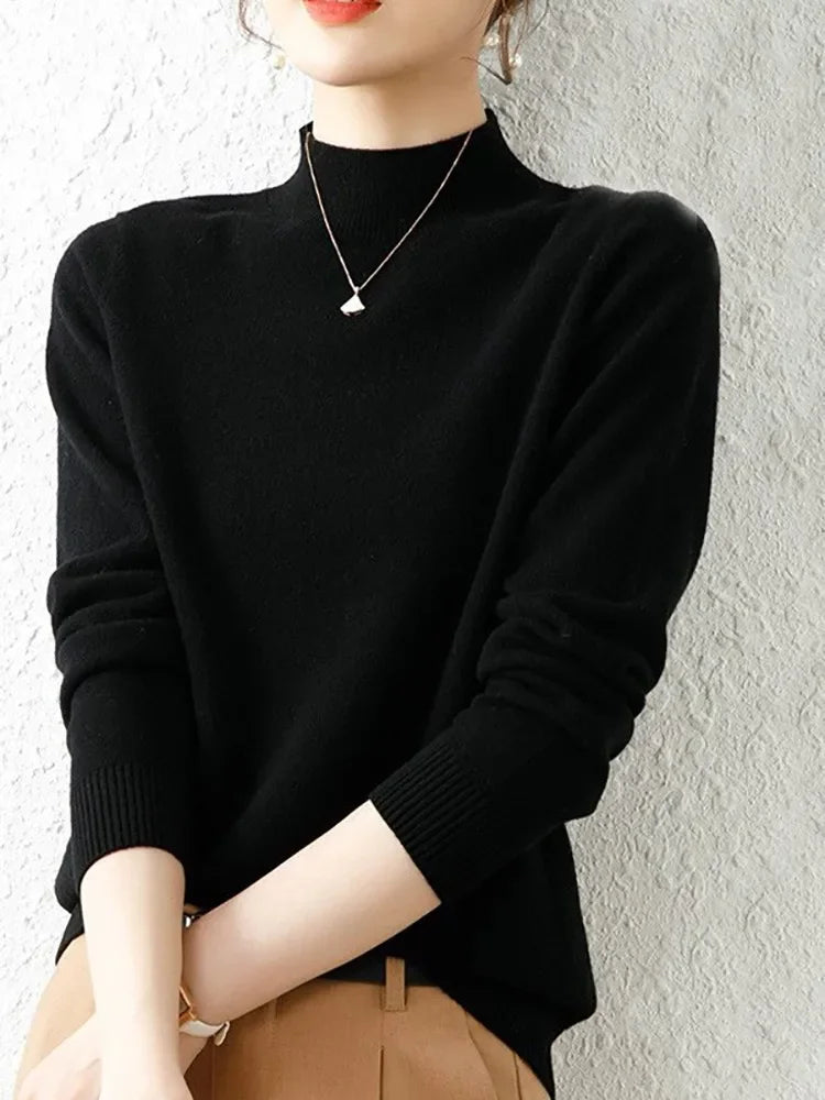 Women's Slim Fit Turtleneck Sweater