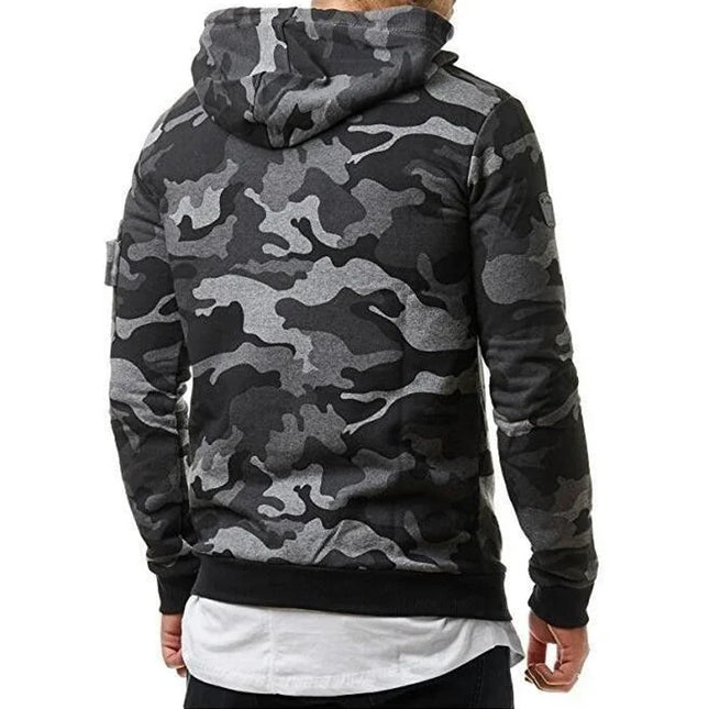 Men's Two-Piece Hooded Sweatshirt & Drawstring Pants Set