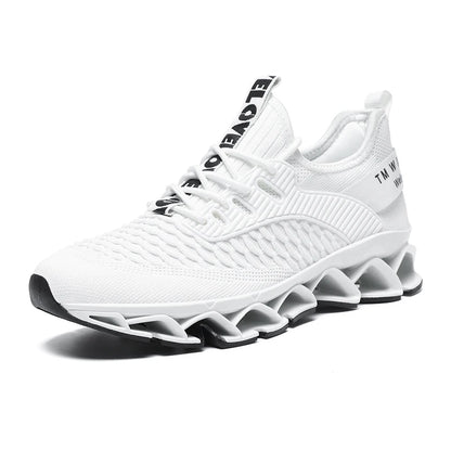 Men's Breathable Soft-Soled Lace-Up Sneakers - Comfortable & Lightweight Athletic Shoes for Men