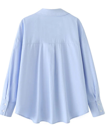 HXAO Women's Oversized Button-Up Shirt