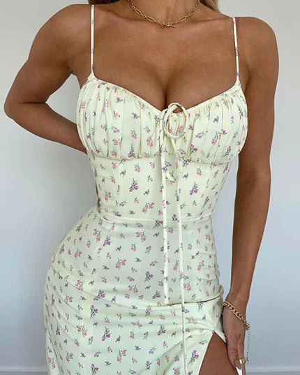 Elegant Floral Print Long Dress for Women - Various Colors