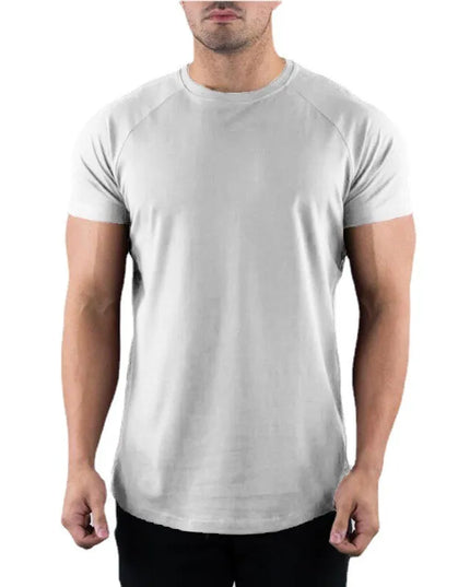 Men's Slim Fit Cotton Short Sleeve T-Shirt - Various Colors