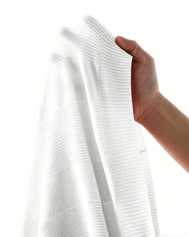 Men's Knit Polo T-Shirt with Vertical Stripes and Lapel