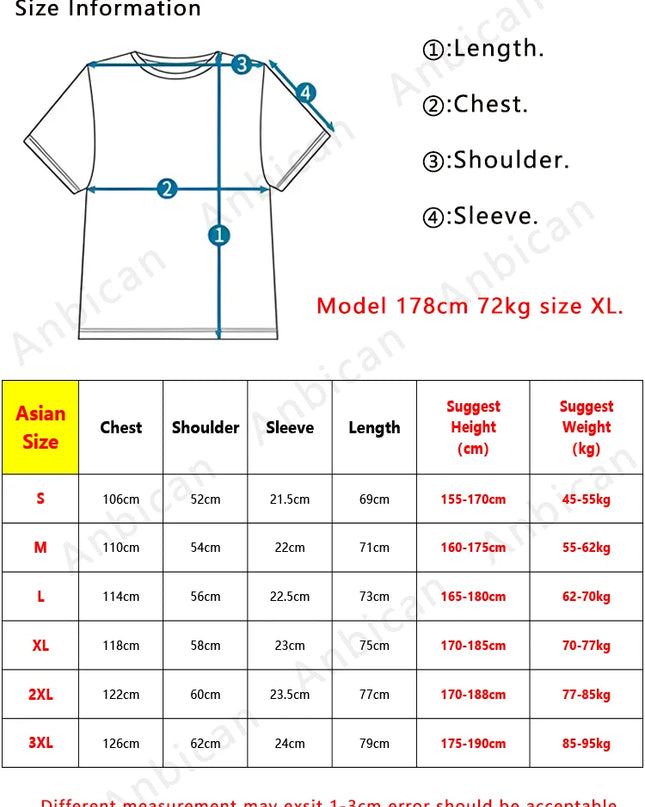 Men's Oversized Cotton T-Shirt with Gradient Color