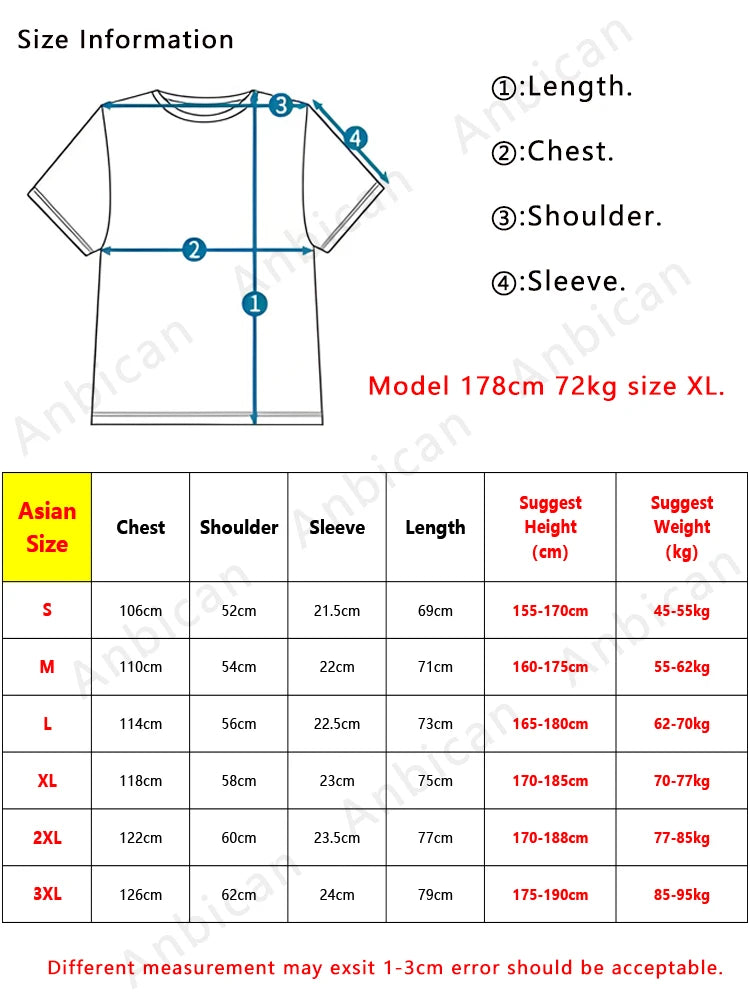 Men's Oversized Cotton T-Shirt with Gradient Color