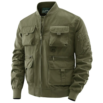 Men's Multi-Pocket Waterproof Windbreaker Tactical Jacket