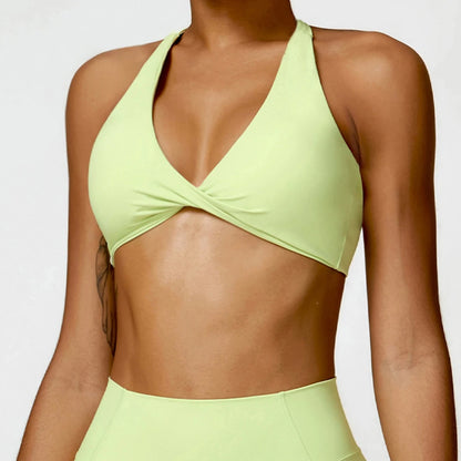 Women’s Breathable Push-Up Sports Bras with Triangle Cup Design