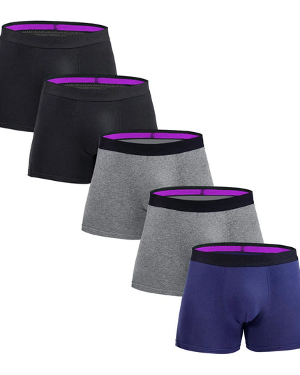 5-Pack Men's Cotton Boxer Briefs