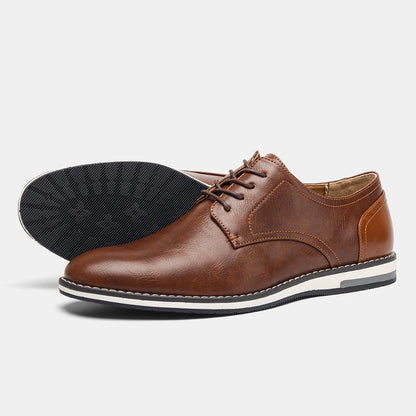 Men's Faux Leather Lace-Up Shoes