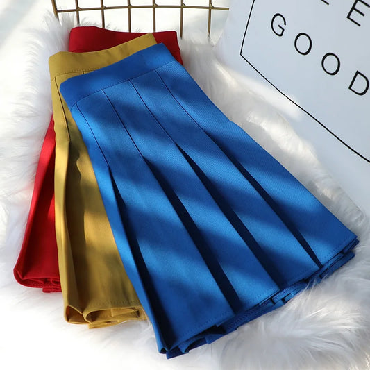 High Waist Pleated Skirt for Women 