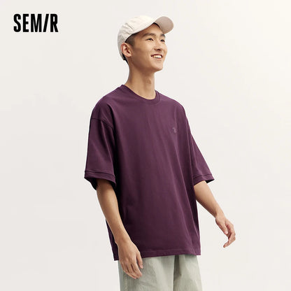 Semir Men's Slim Fit Plain T-Shirt - Comfortable Casual Wear