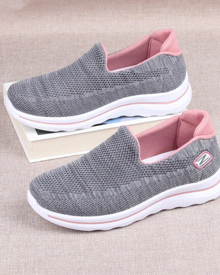 Women's Casual Breathable Slip-On Sneakers - Soft Sole Comfort