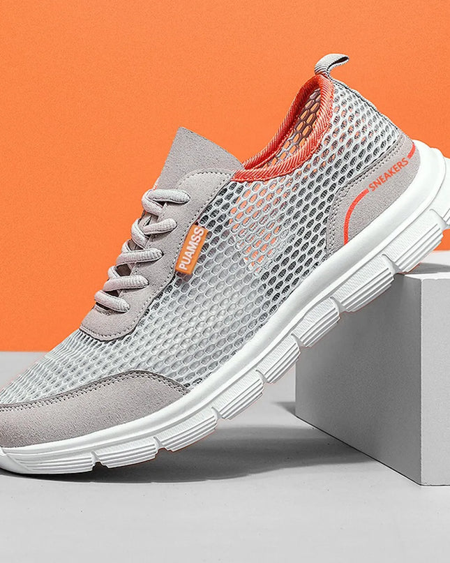 Lightweight and Breathable Mesh Sneakers for Men - Various Colors
