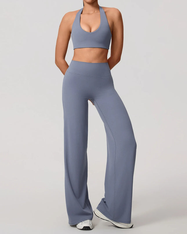 Women's Moisture-Wicking Athletic Set – Sports Bra and Pants Combo