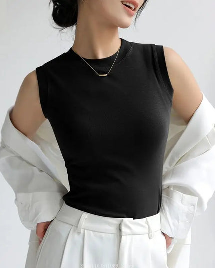 Women's Vest with Round Neck – Comfortable & Stylish Women's Tank Top