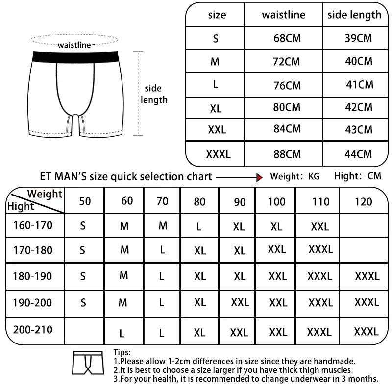 Ethika Men's Boxer Briefs - Breathable, Moisture-Wicking Underwear with Non-Ride-Up Fit and Chafe-Resistant Seams (S-XXXL)